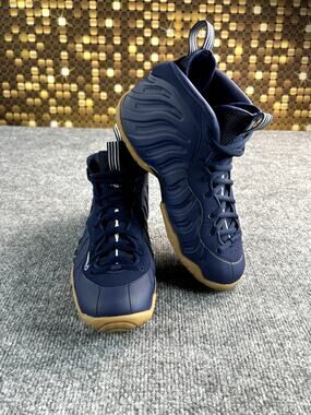 Nike Air Foamposite One GS Midnight Navy Gum Sole Size 6Y 7W